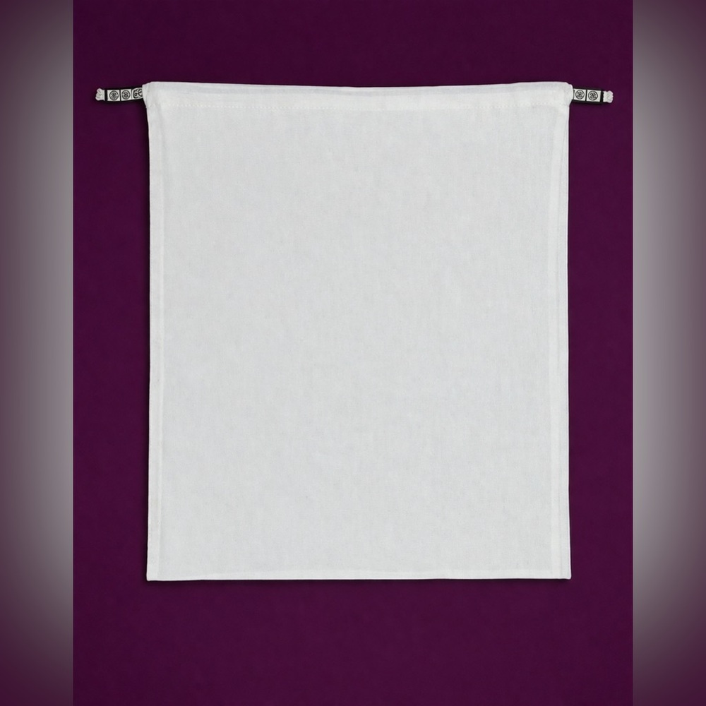 TORY BURCH White Canvas Drawstring Dust Bag | Large Storage Pouch | Lux